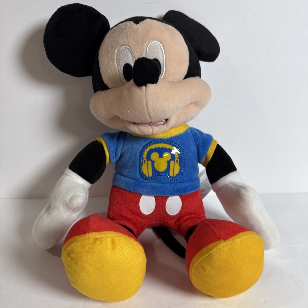 DISNEY JUNIOR Mickey Singing Fun Lights Up Talks & Sings Hot Dog Dance Song 12"